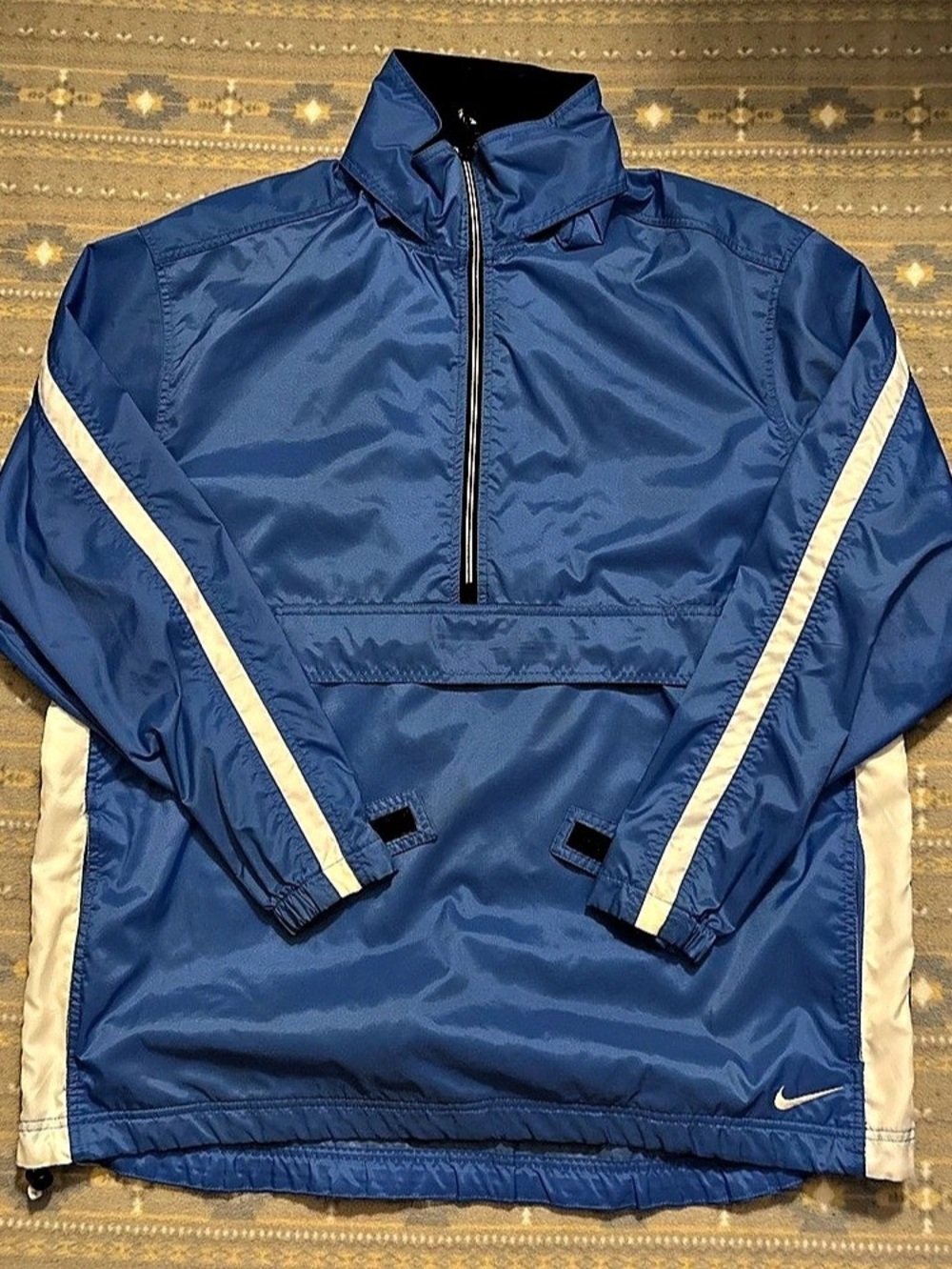 Nike Vintage Men's Blue Athletic Jacket Size Large